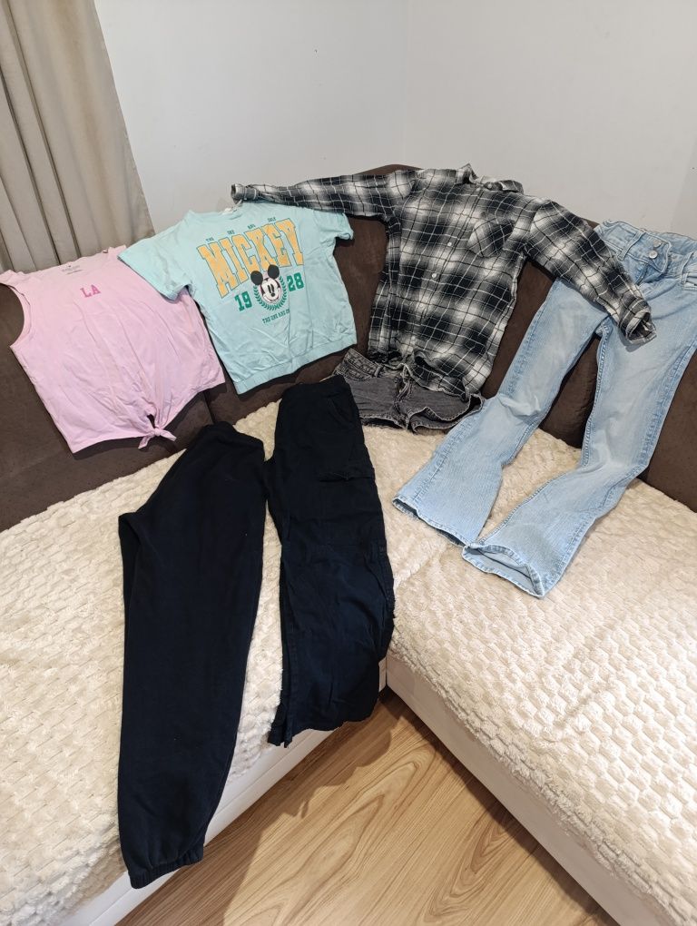 Zestaw ubrań dla dziewczyny 146 152 H&M
