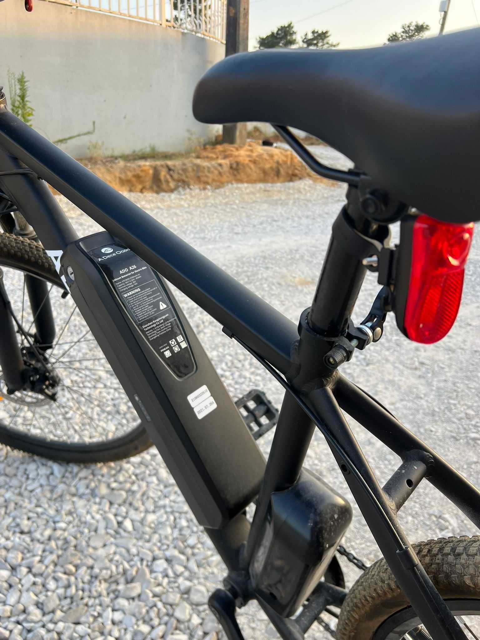Bicicleta Elétrica ADO A26 Cross-Country EBike Preta