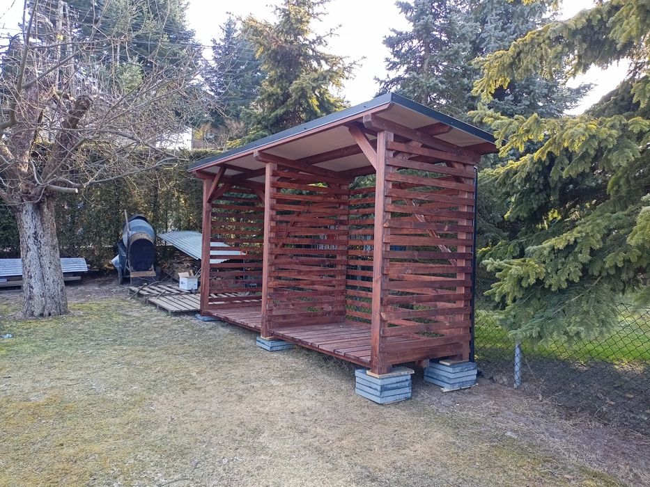 Drewutnia 4mx1.2m składzik