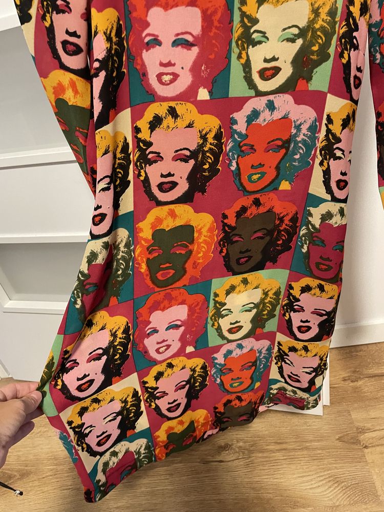 Krótka sukienka Pepe Jeans 34 XS Andy Warhol Merilyn Monroe