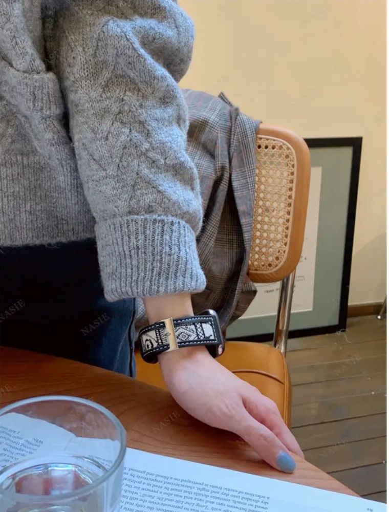 Ремінець шкіряний для Apple Watch 42 44 45 49 mm