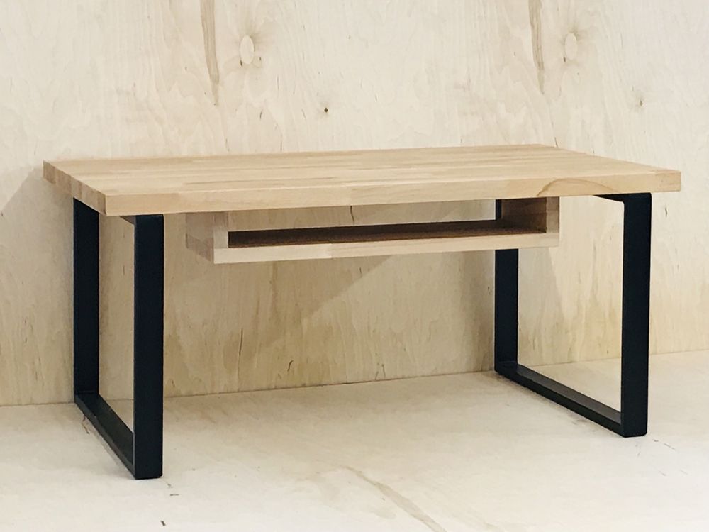 Stół z  blatem z litego drewna LOFT