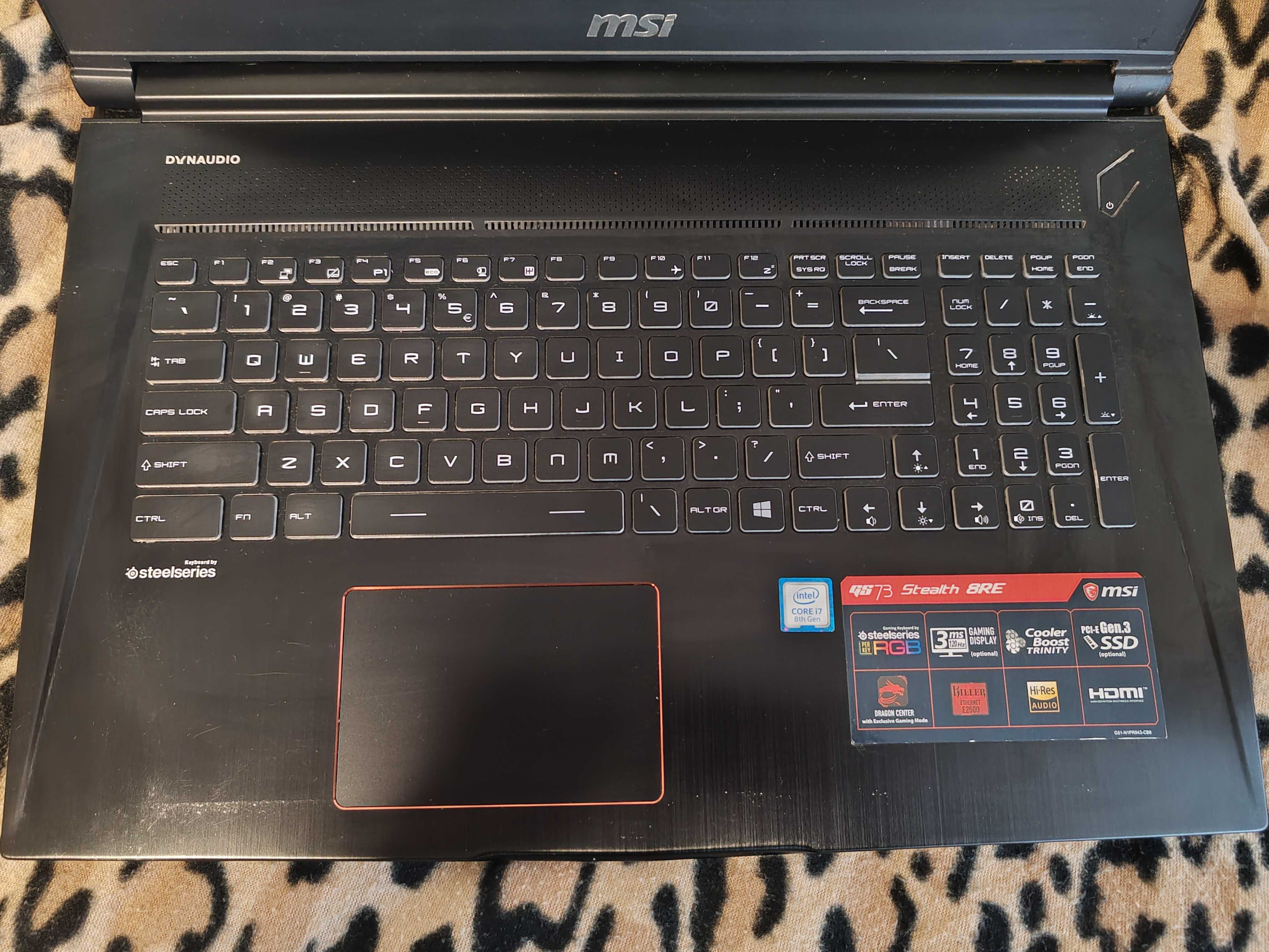 MSi Gs73 Gamingowy laptop