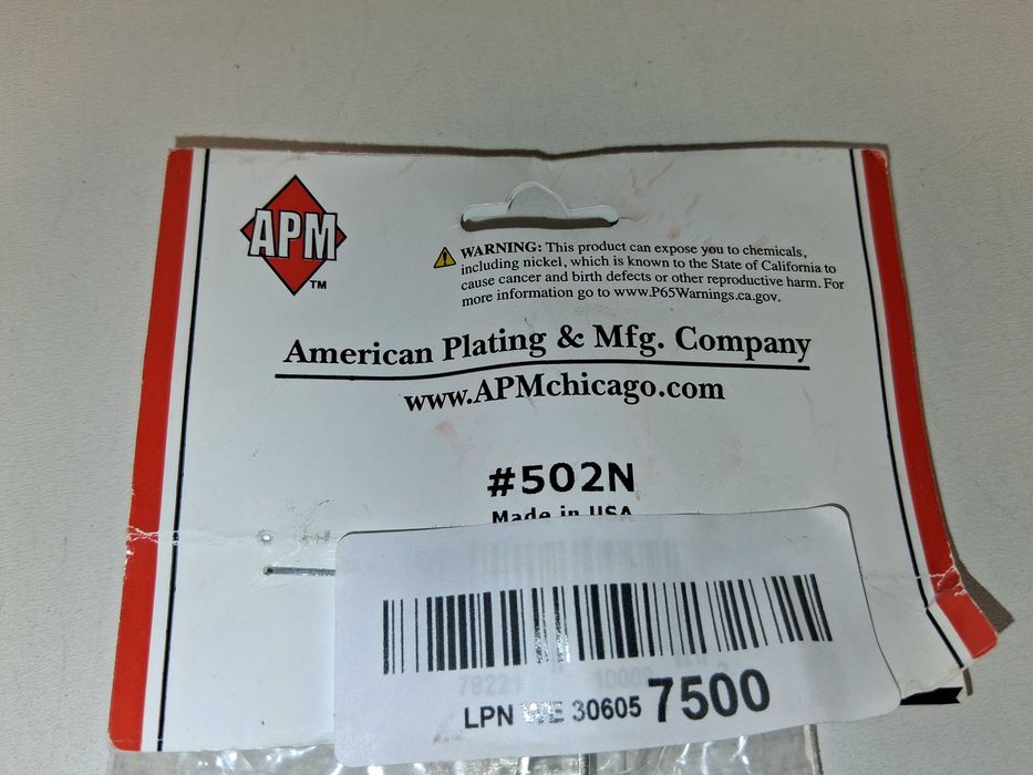 C077 Lira Nutowa APM Do Trąbki #502N Niklowana Clamp-On USA