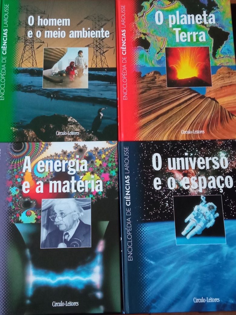 9 Volumes da Enciclopédia de Ciências Larousse do Círculo de Leitores