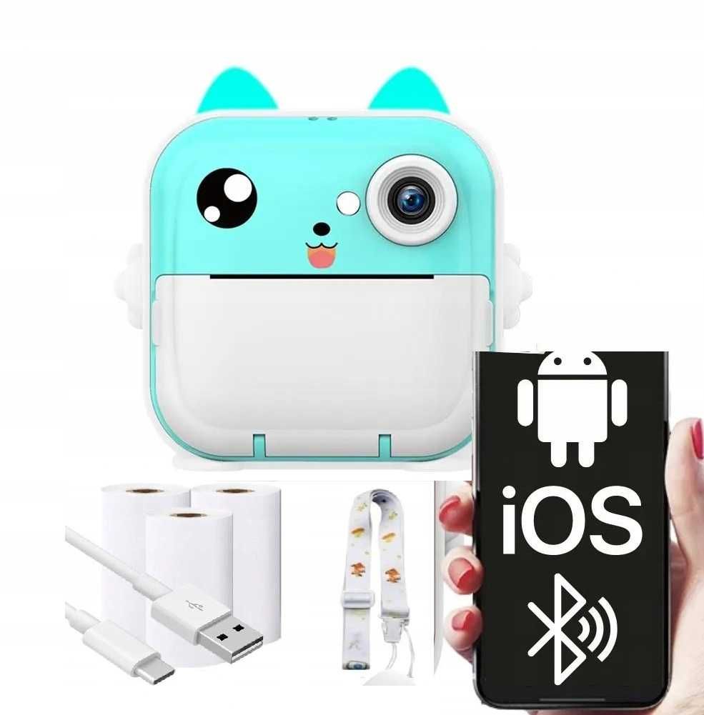 Mini drukarka i aparat 3w1 dla dzieci + gratisy – idealny prezent!
