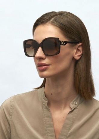 Dolce and Gabbana оригінал коричневі квадратні окуляри очки