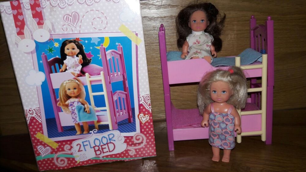 Дві ляльки Еві з двохповерховим ліжком Evi Love Simba