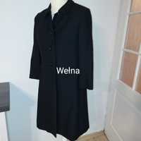 Płaszcz czarny Nowy r.M wełna #Pure New Wool #