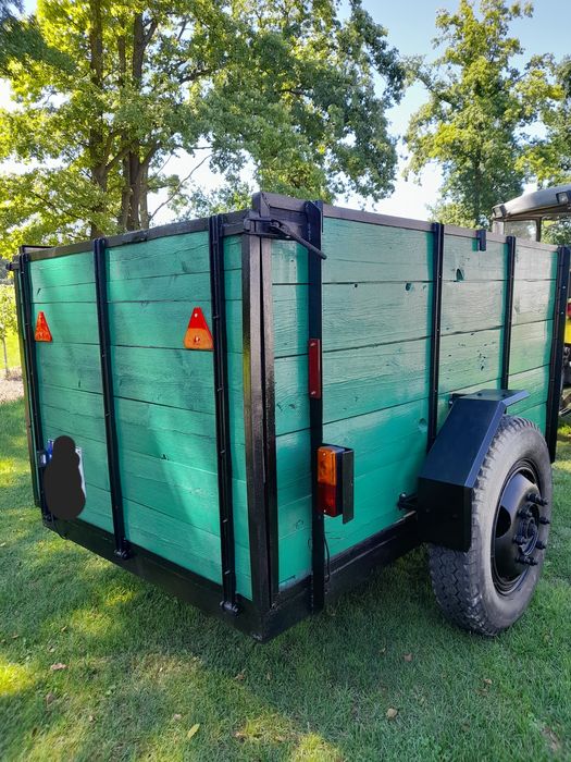 Przyczepa rolnicza dwukołówka z papierami