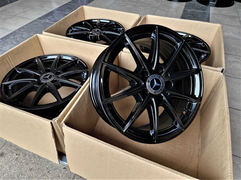 Alufelgi 16 5x112 Czarne Mercedes A B C CLA V Vito Viano i inne ! 768#