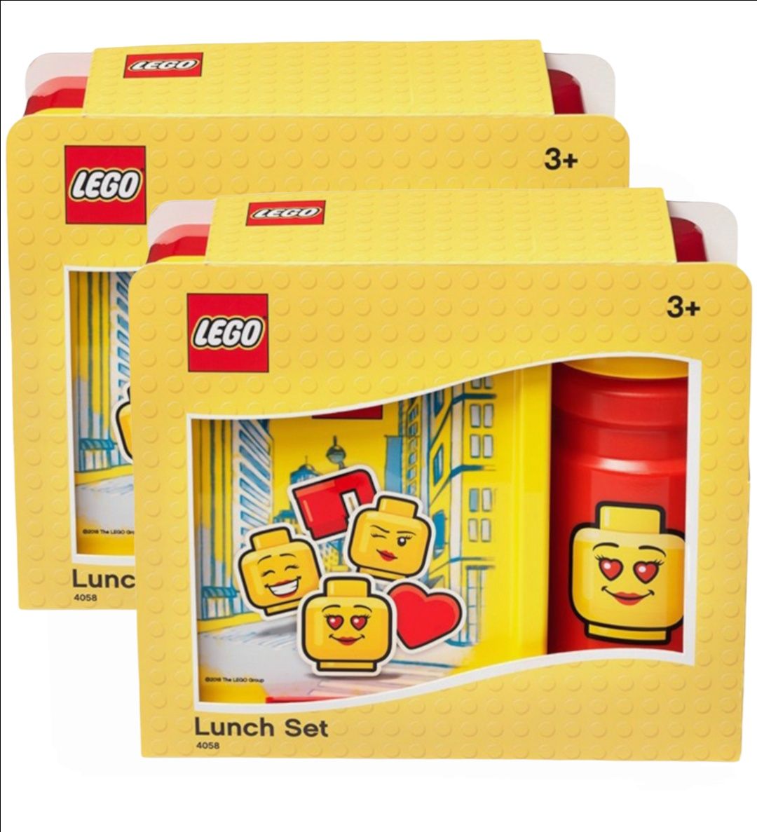 Lunch Set LEGO®- 2×pojemnik na śniadanie + 2×bidon