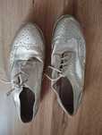 Buty złote mokasyny rozmiar 37