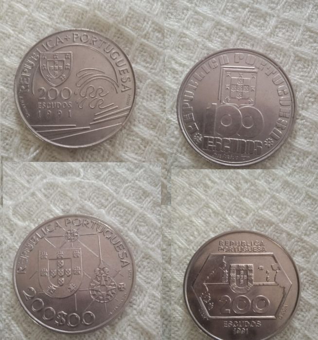 Coleção de Moedas e Notas Antigas