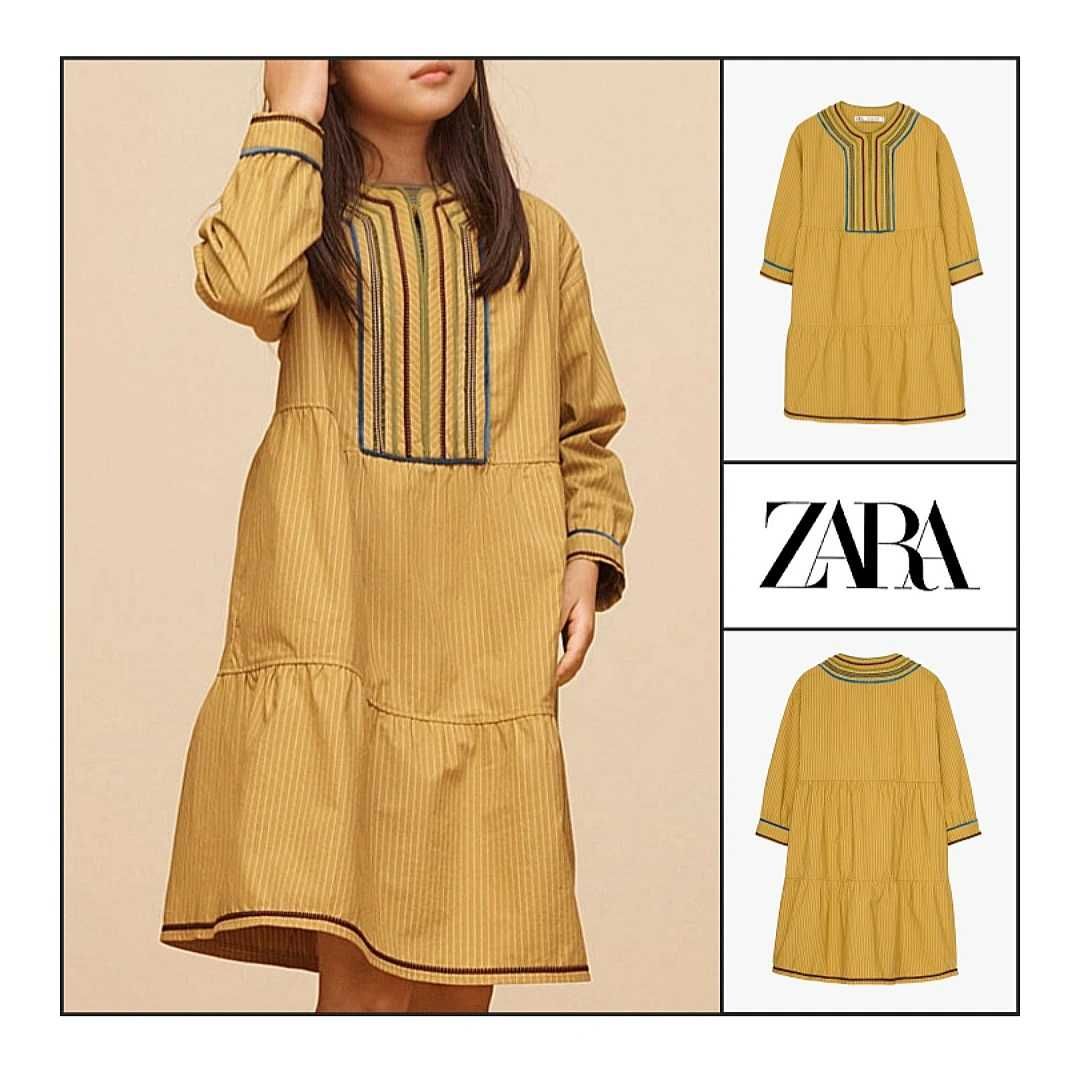 Сукня 134-146 Zara з вишивкою з нової лімітованої колекції