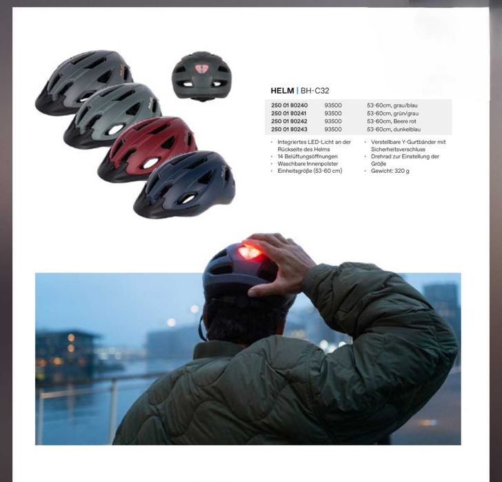 Kask rowerowy XLC BH-C32, 53-60 cm, bordowy nr. 2