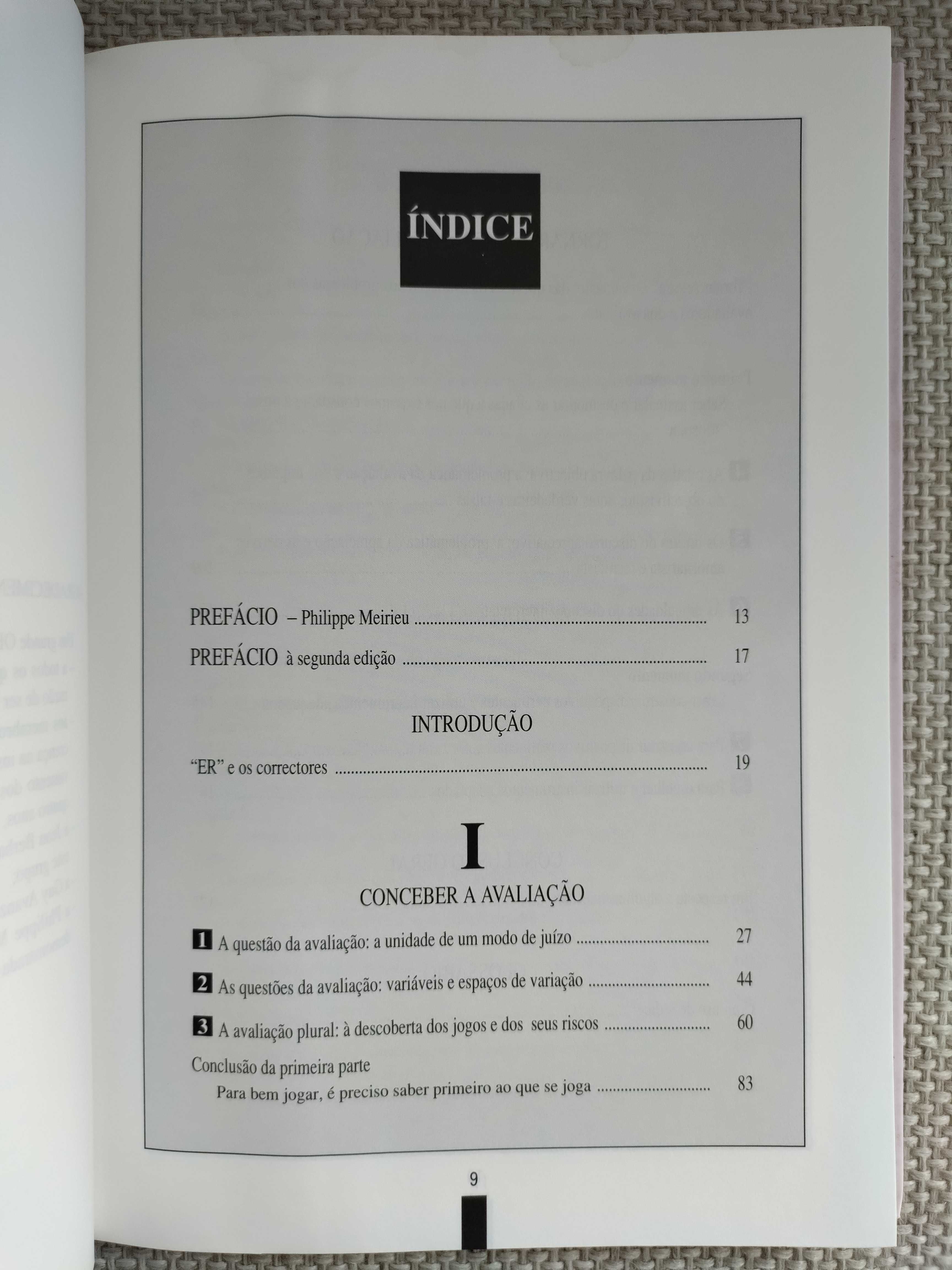 A Avaliação, Regras do Jogo: das intenções aos instrumentos