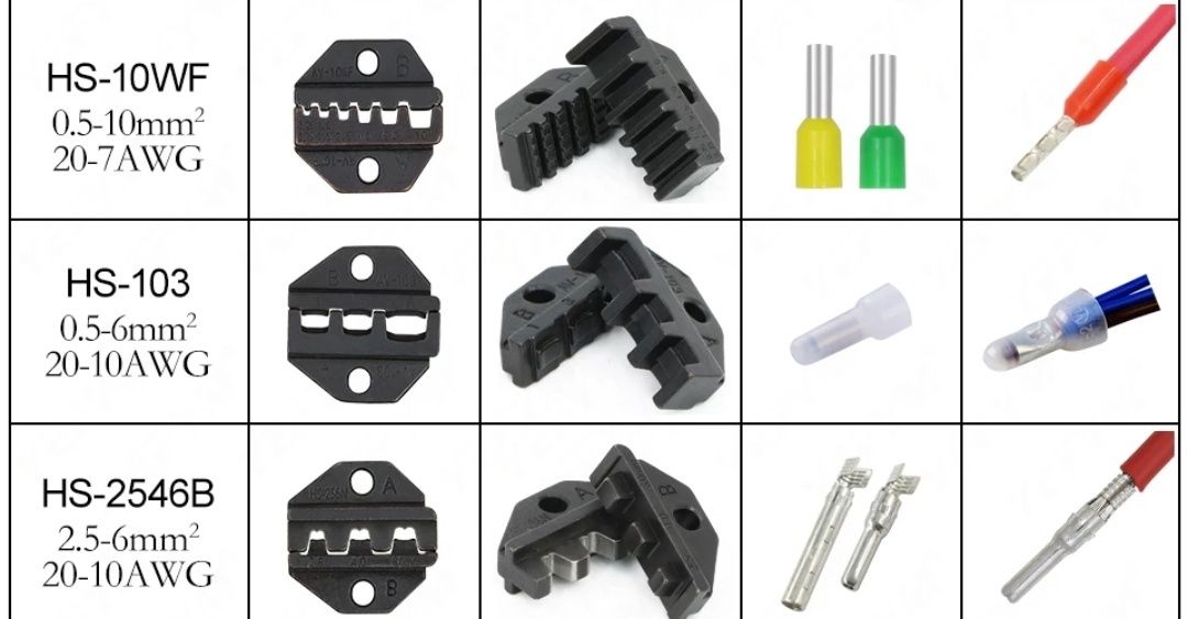Кримпер HS-03BC,пресс-клещи для опрессовки наконечников.
