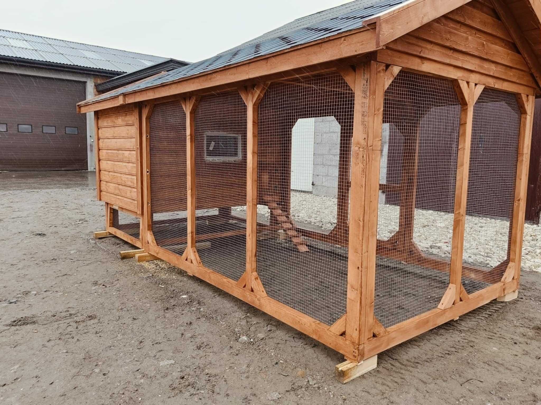 Kurnik 200x150x230h plus woliera 200x300 OCIEPLANY. od PRODUCENTA!!!