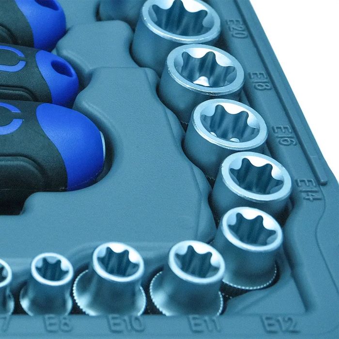 Набір інструментів професійний 1/4" і 3/8" і 1/2" 151 од.Haisser BLACK