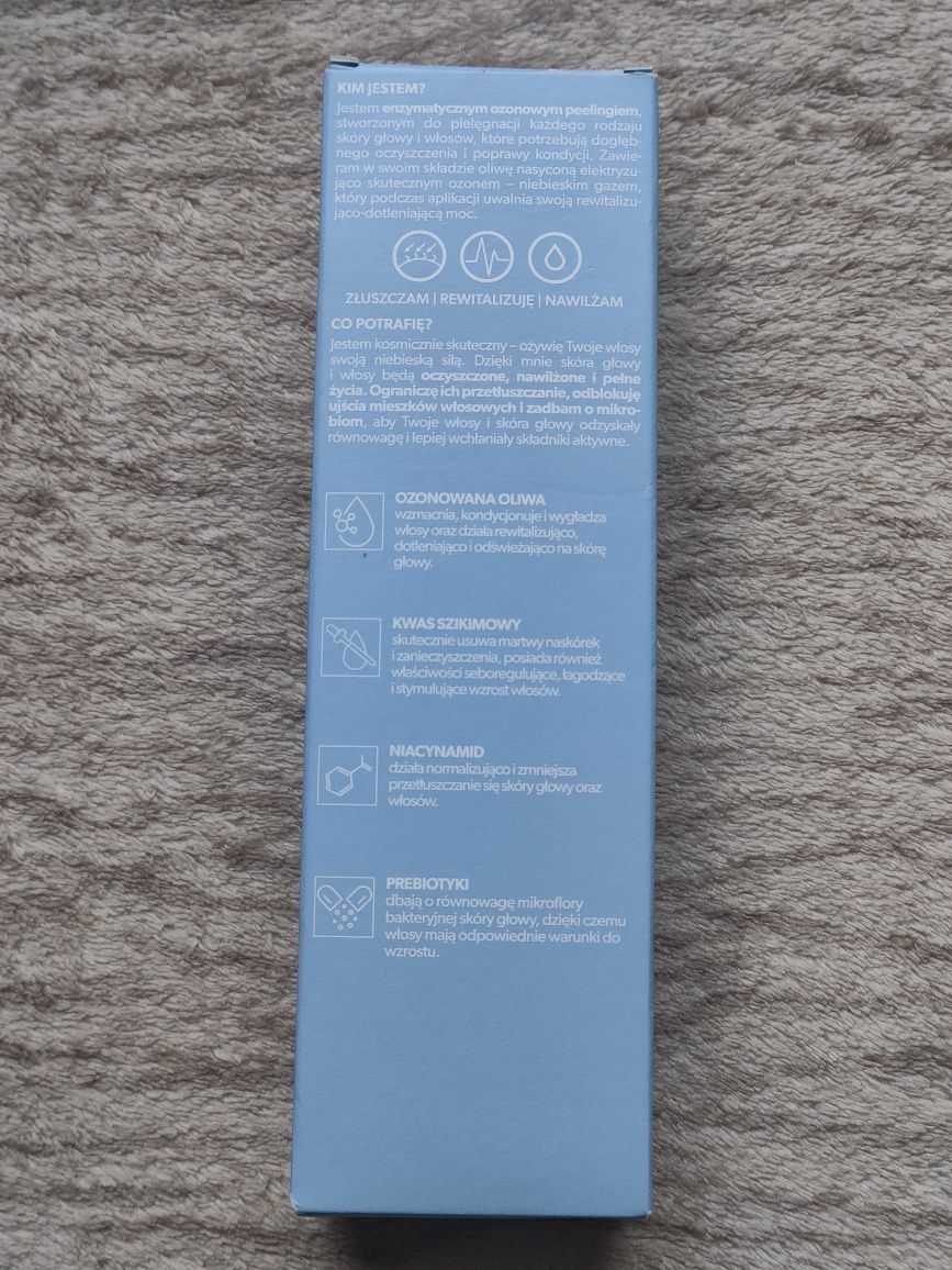 Hair Boom O3zon enzymatyczny ozonowy peeling do skóry głowy i włosów