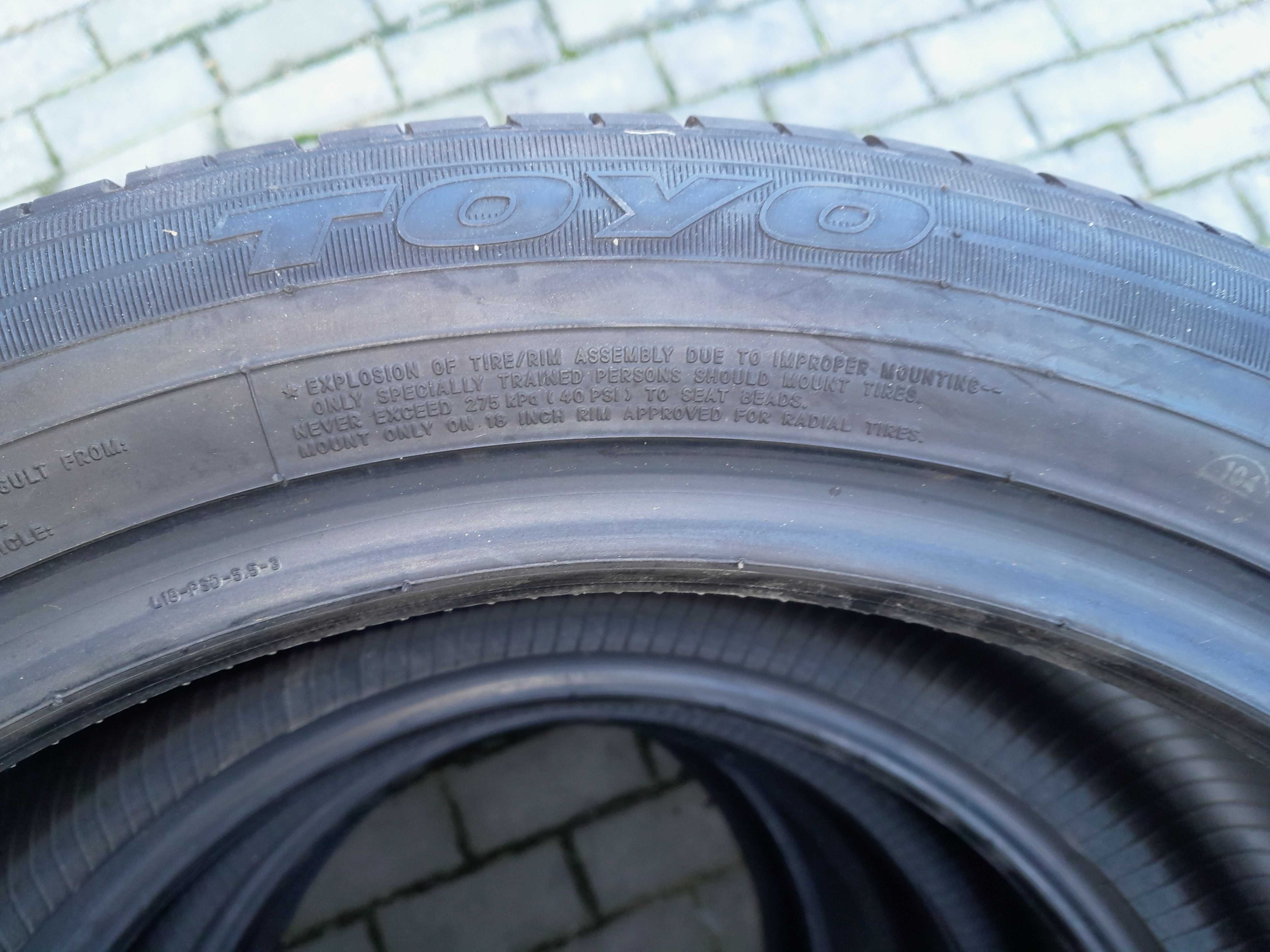 Sprzedam opony letnie Toyo 215/50R18