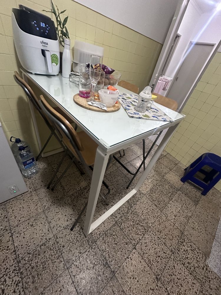Mesa alta para cozinha com 4 cadeiras ikea