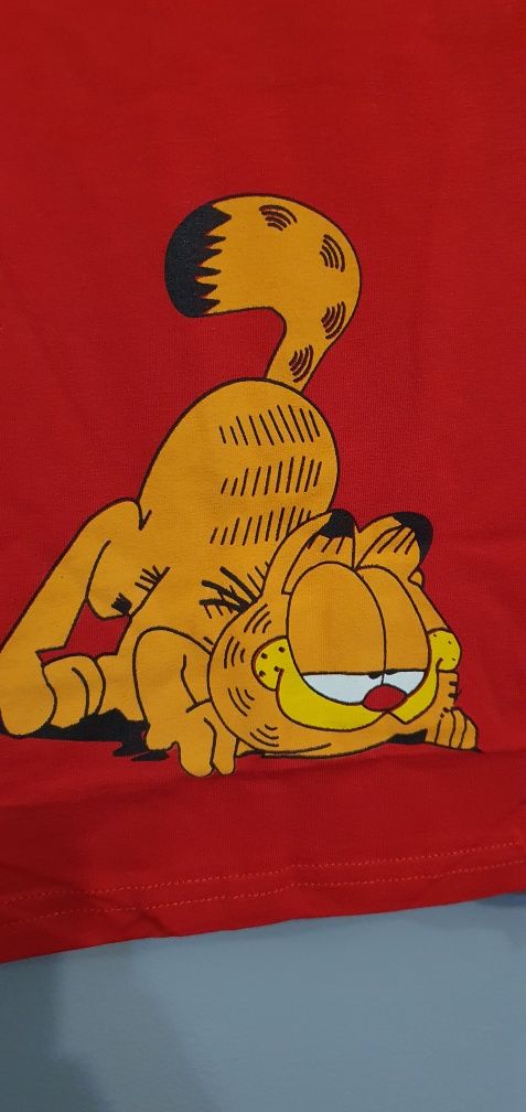 Bluzka,koszulka,T-shirt bawełniana kot Garfield XL jest też 2xl