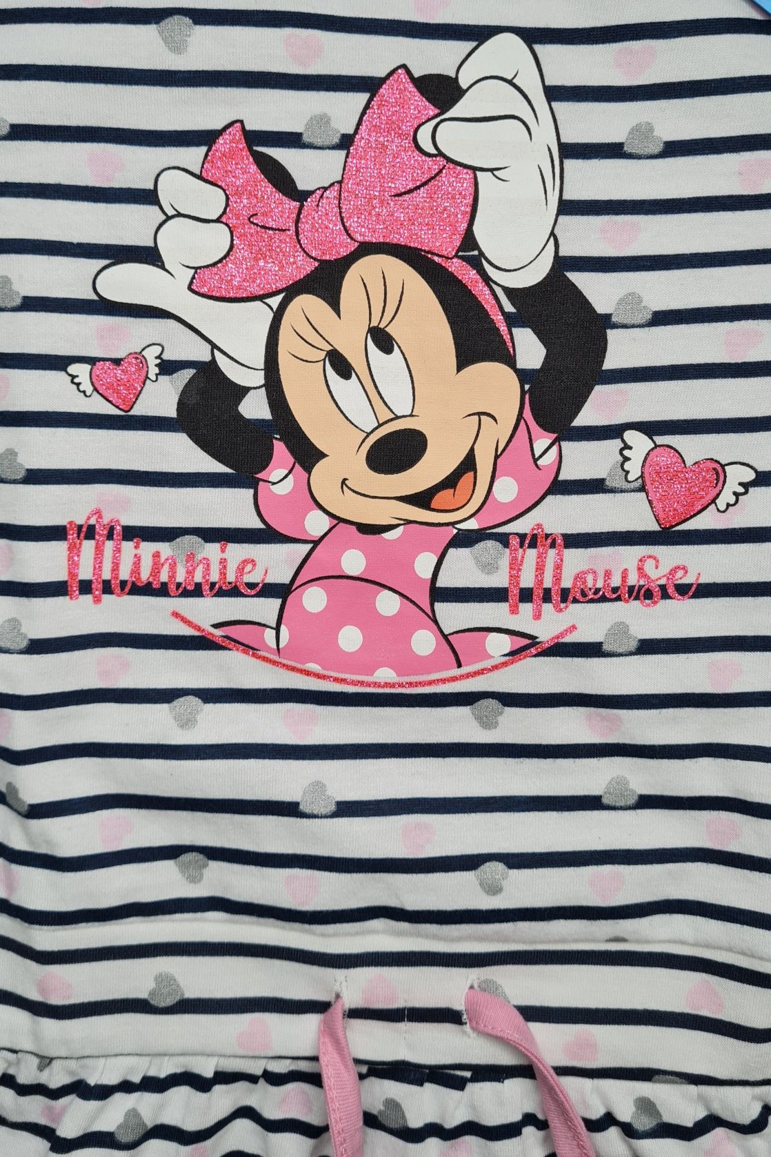 Sukienka myszka MINNIE disney 110cm paski serduszka PROMOCJA