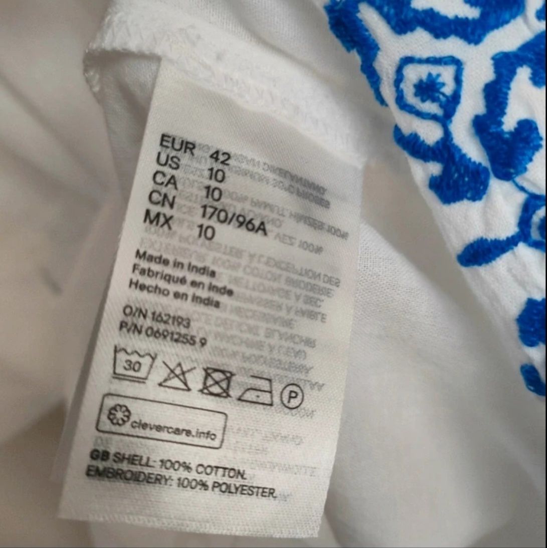 H&M nowa lekka biała tunika XL