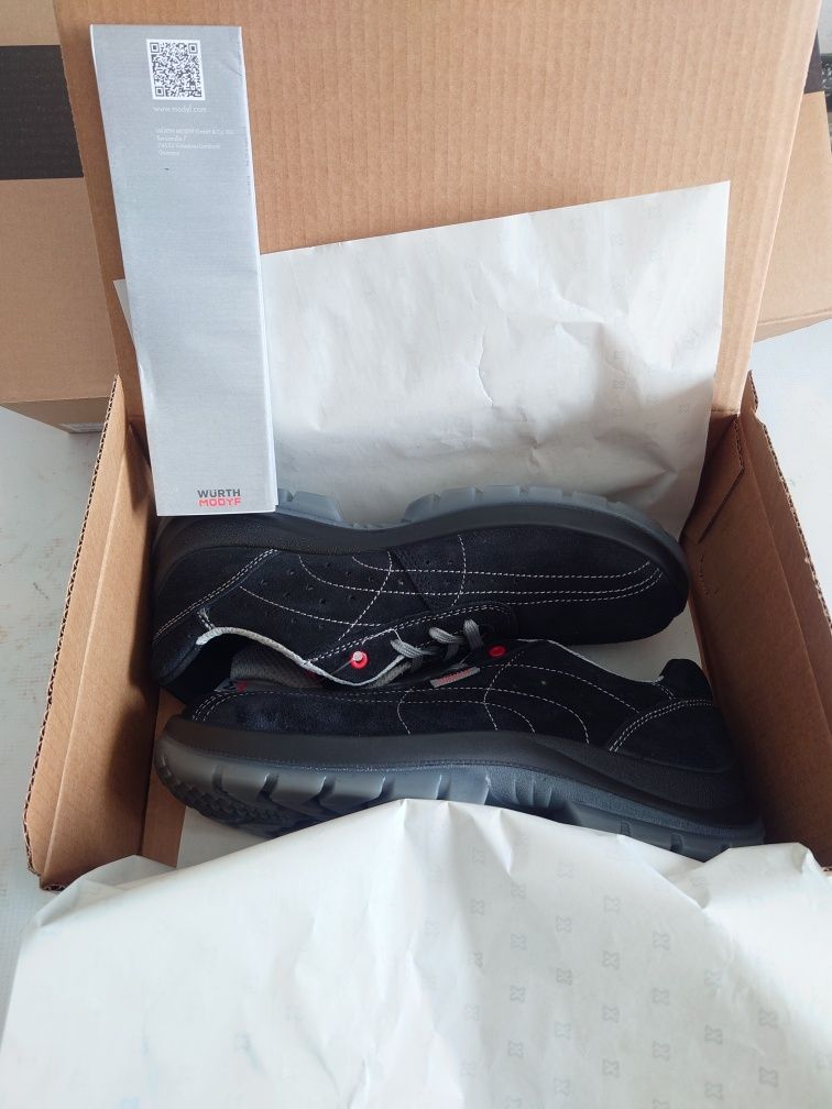 Buty robocze półbuty WURTH ochronne NEW AIR BLACK S1P SRC ESD roz. 43
