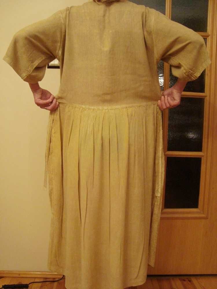 Sukienka indyjska na każdą okazję-r.XL przewiewna/bawełna.