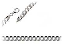 Srebrny Męski Łańcuszek Pancerka 6Mm Pancer 60Cm Pancer_P150_60