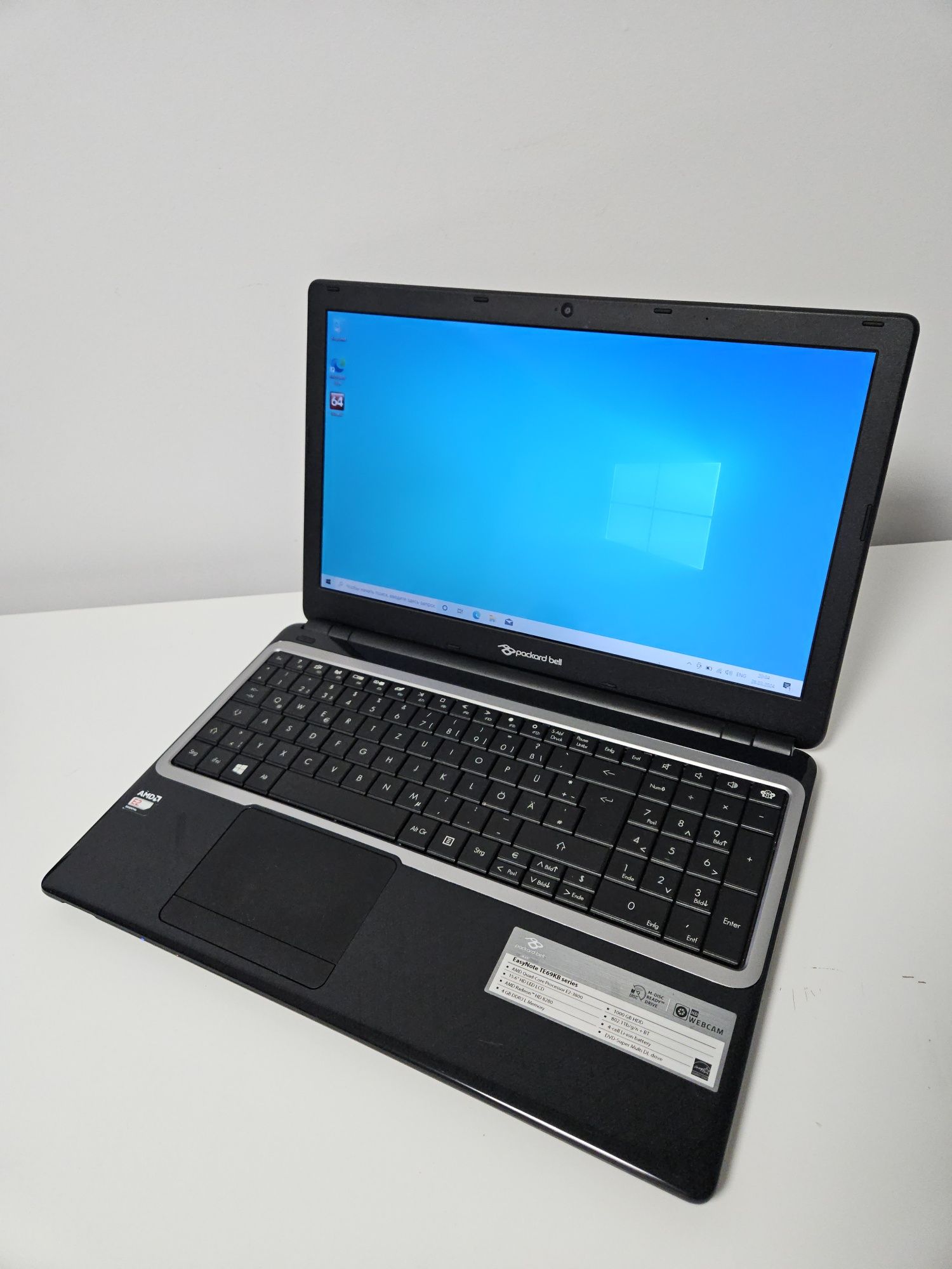 Ноутбук 15.6" Packrd Bell MS2384  4 ядра E2-3800/DDR3-4Gb/HDD-500Gb