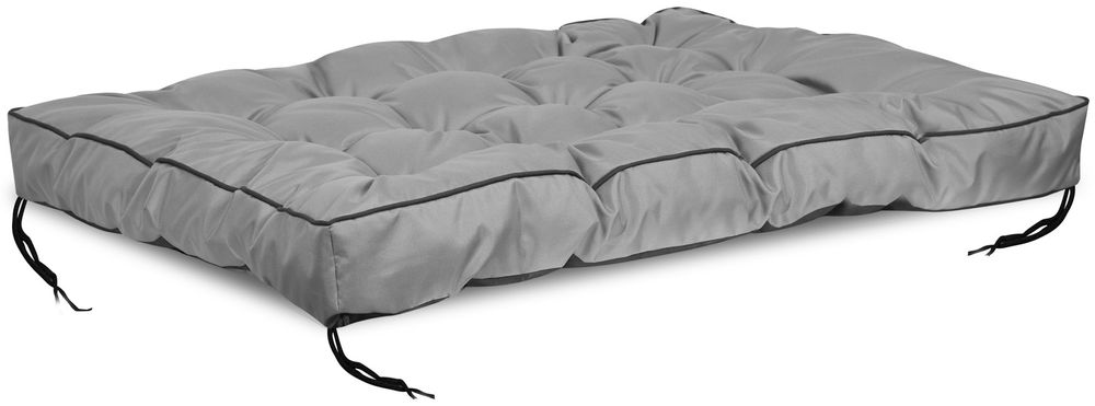 Poduszka ogrodowa 120x80 cm z wysokim bokiem na ławkę palety szara