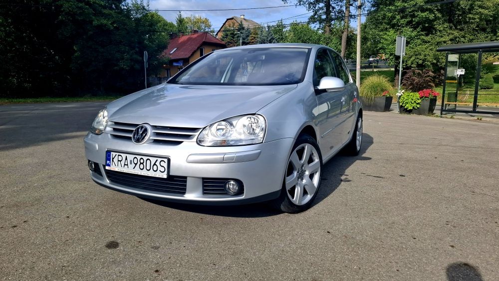 VW Golf V 5 1.6 MPI 102 KM Srebrny 5 drzwi Hak 2005