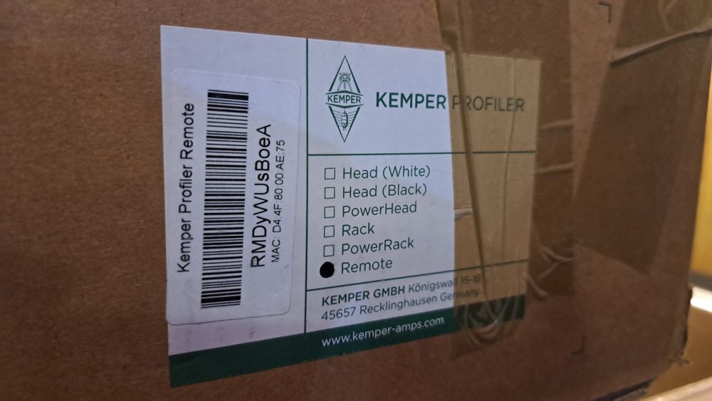 Kemper profiler rack + remote PEŁNY ZESTAW ORYGINALNY