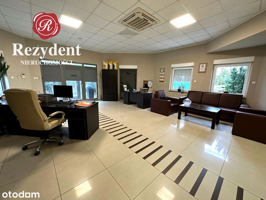 Nowoczesny budynek i hala z możliwą rozbudową