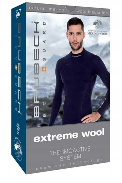 komplet męski Brubeck EXTREME WOOLL czarny M