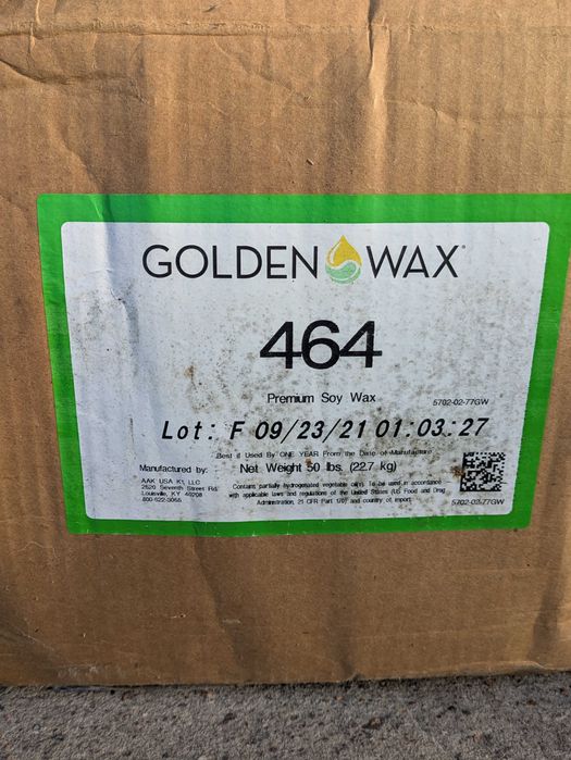 100% naturalny wosk sojowy do świec Golden Wax 22 kg numer 464