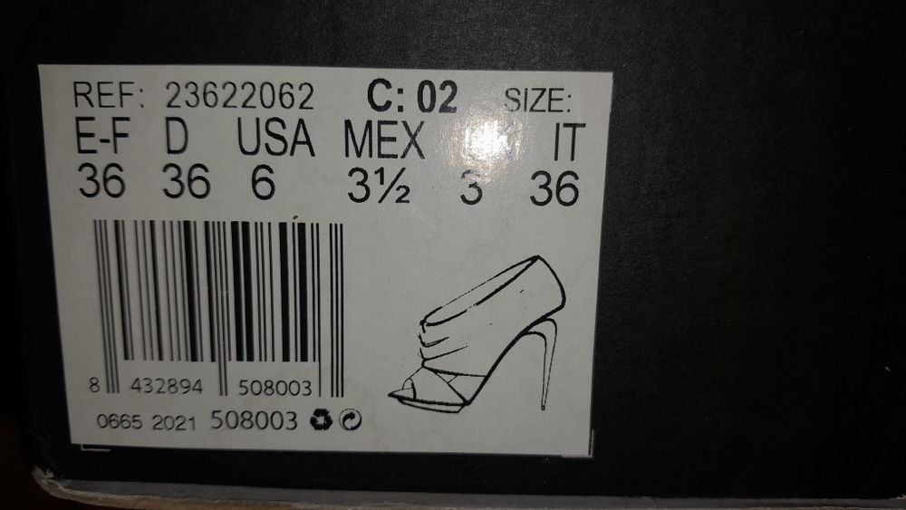 Sapatos Mango salto agulha plataforma preto