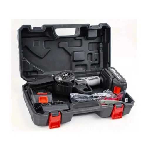 Аккумуляторная цепная мини-пила 6 дюймов 48V в чемодане 2 АКБ. 2 цепи