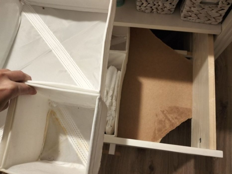 Komoda drewniana do przewijania, przewijak