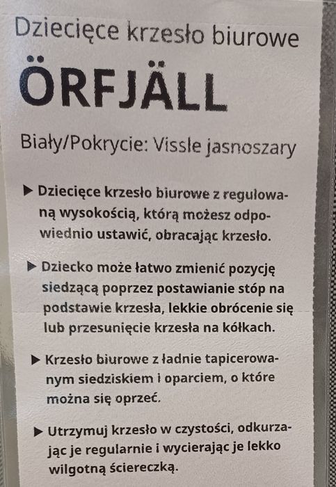 Krzesło obrotowe IKEA
