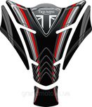 Наклейка на бак мотоцикла силиконовая Triumph (Делаем под заказ любую)