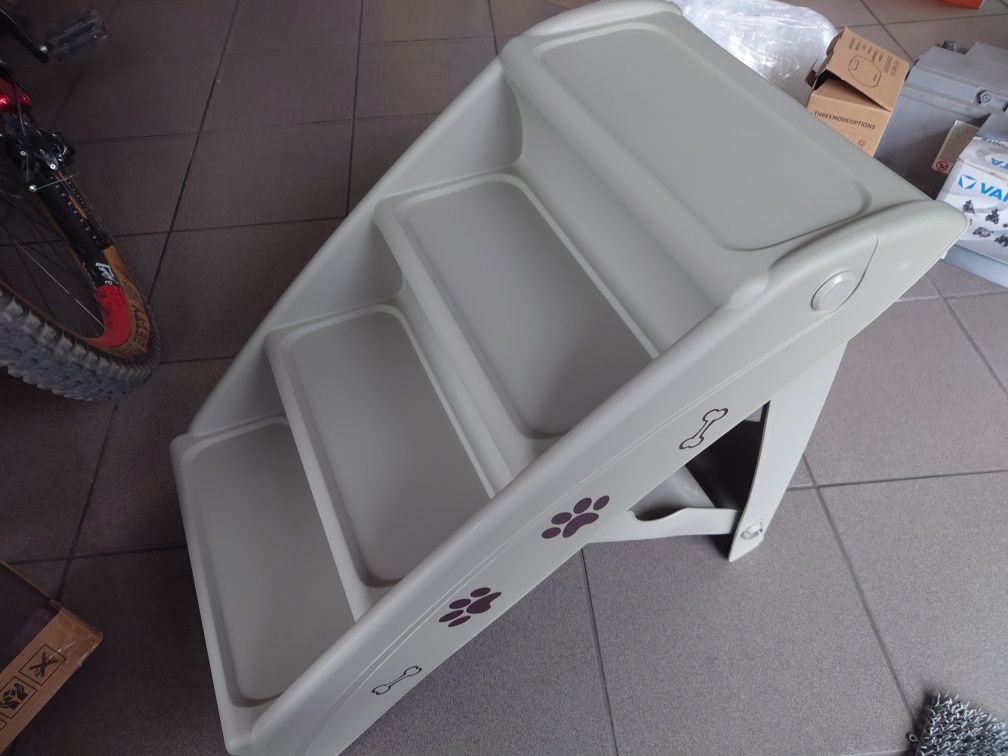 Składane schody dla psa kota do 75 KG Rampa podest 49 cm Schodki