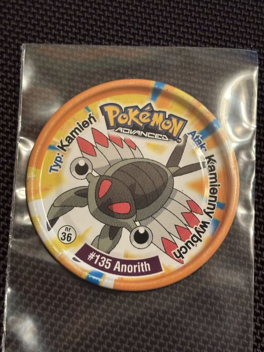 Polskie metal tazo pokemon (seria advanced set 1): Anorith/Armaldo