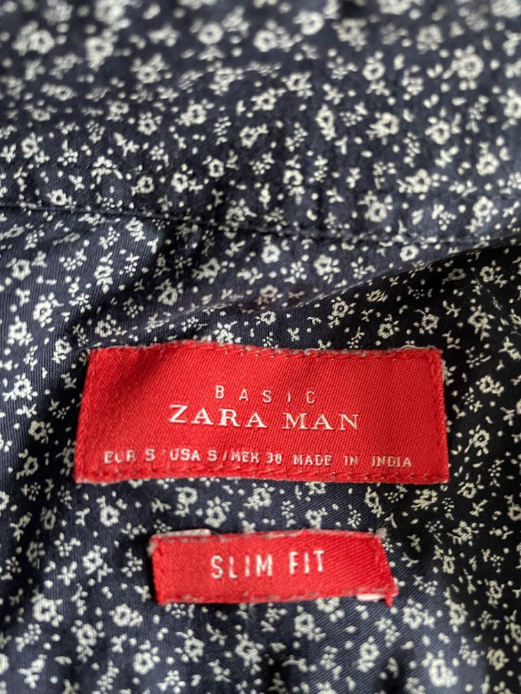 Koszula w kwiatki męska Zara Slimfit