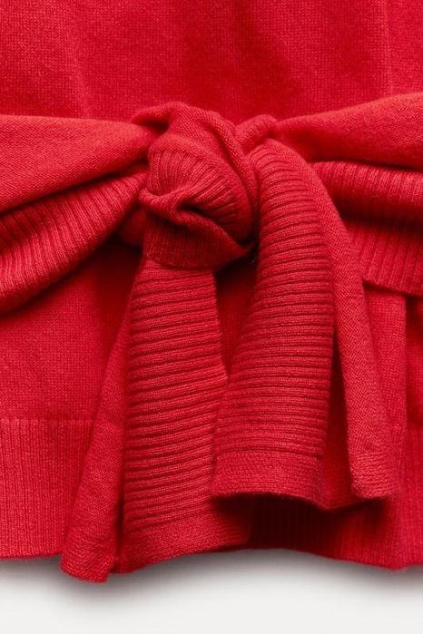 Светр ZARA зі 100%-го кашеміру з вузлом
