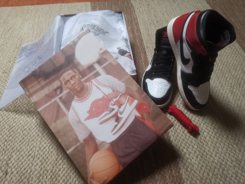 Nike Jordan 1 Original Black Toe 2025 tam 8,5 n°42 como nova com factu